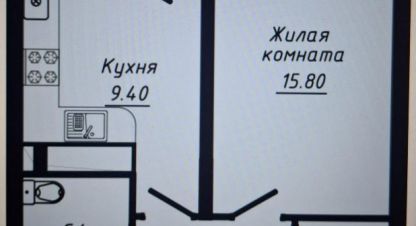 Купить квартиру 1 комнатную, 39.55 кв. м. Фотография №1 Продам квартиру 1 комнатную с общей площадью 39.55м2, 3/9 эт., на улице 40 лет Октября, г. Кисловодск, Ставропольский край, Россия, агентство АН Черника. Фотография №1